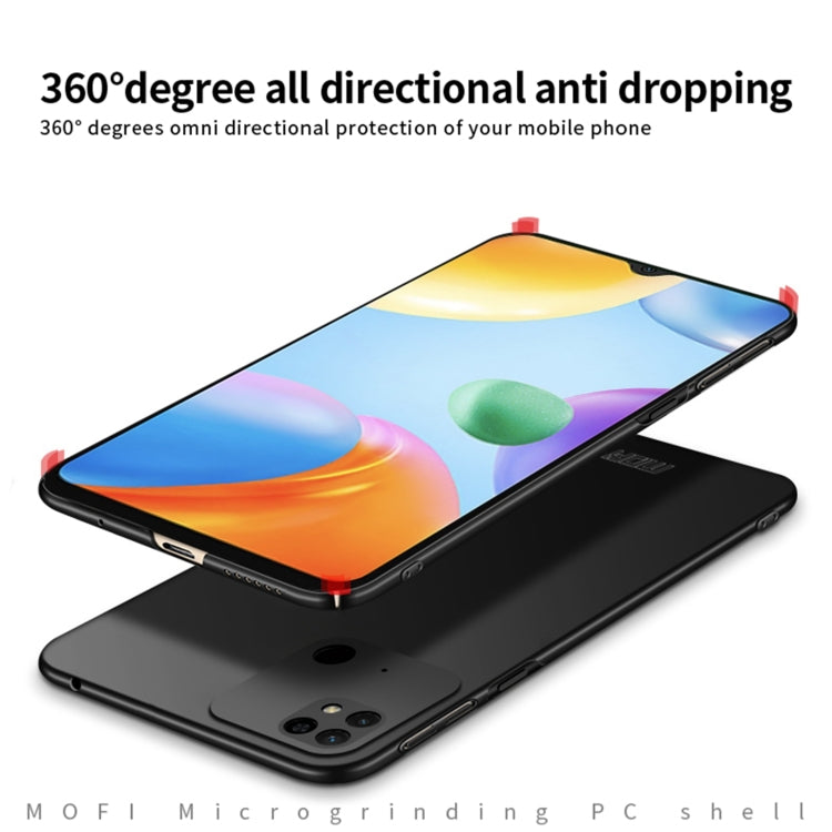 For Xiaomi Redmi 10C / Redmi 10 Power  MOFI Frosted PC Ultra-thin Hard Case(Black) - Xiaomi Cases by MOFI | Online Shopping South Africa | PMC TechLife | Buy Now Pay Later Mobicred