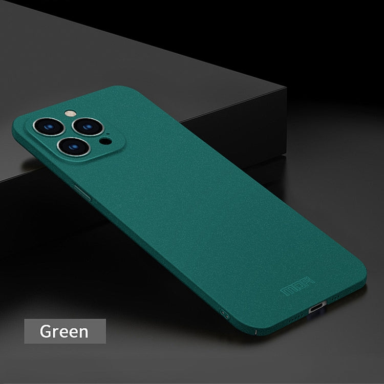 For iPhone 14 Pro MOFI Fandun Series Frosted PC Ultra-thin Phone Case(Green) - free shipping - PMC TechLife - Order now!