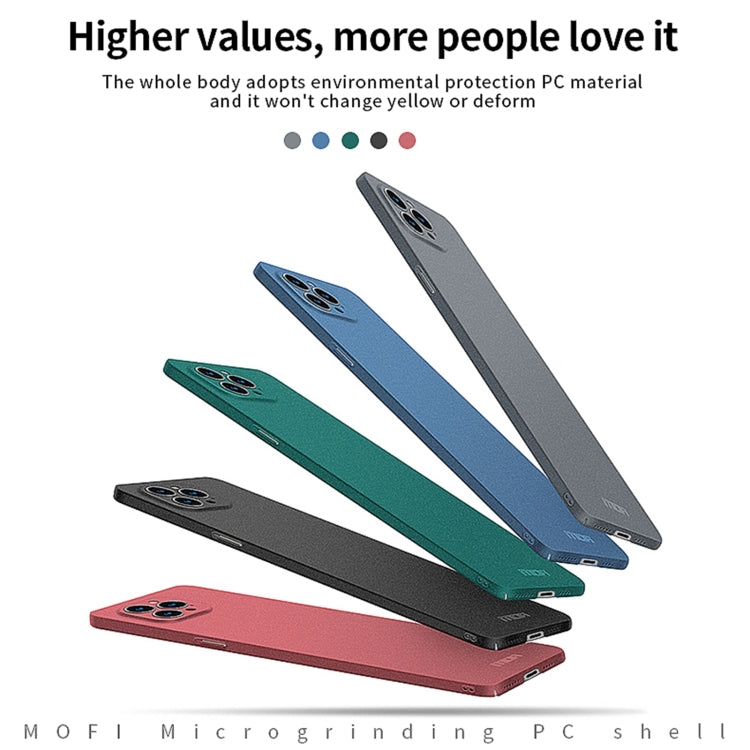 For iPhone 14 Pro Max MOFI Fandun Series Frosted PC Ultra-thin Phone Case(Red) - free shipping - PMC TechLife - Order now!