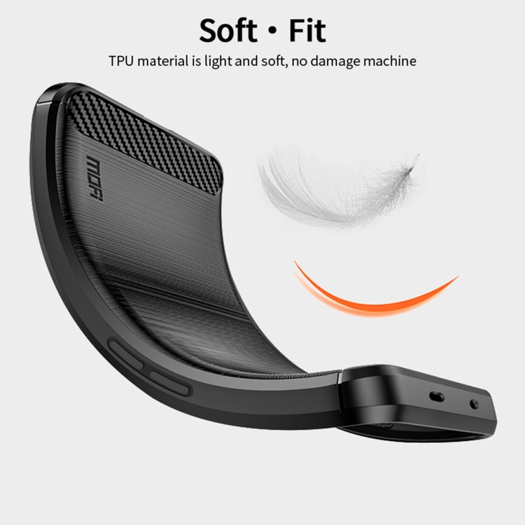 For OnePlus Ace / 10R 5G MOFI Gentleness Series Brushed Texture Carbon Fiber Soft TPU Case(Gray) - OnePlus Cases by MOFI | Online Shopping South Africa | PMC TechLife | Buy Now Pay Later Mobicred