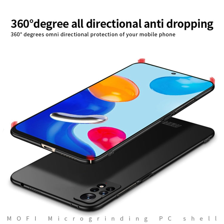 For Xiaomi Redmi Note 11E Pro MOFI Frosted PC Ultra-thin Hard Case(Black) - Xiaomi Cases by MOFI | Online Shopping South Africa | PMC TechLife | Buy Now Pay Later Mobicred
