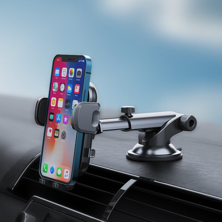 A190+X33 Car Phone Holder Dashboard Sucker Mount Telescopic Long Arm Stand - Universal Car Holders by PMC TechLife | Online Shopping South Africa | PMC TechLife | Buy Now Pay Later Mobicred