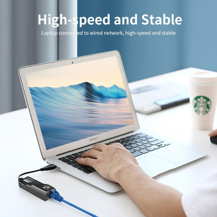 JSM 10 / 100 Mbps USB 3.0 to RJ45 Ethernet Adapter Network Cable - USB Network Adapter by JUNSUNMAY | Online Shopping South Africa | PMC TechLife | Buy Now Pay Later Mobicred