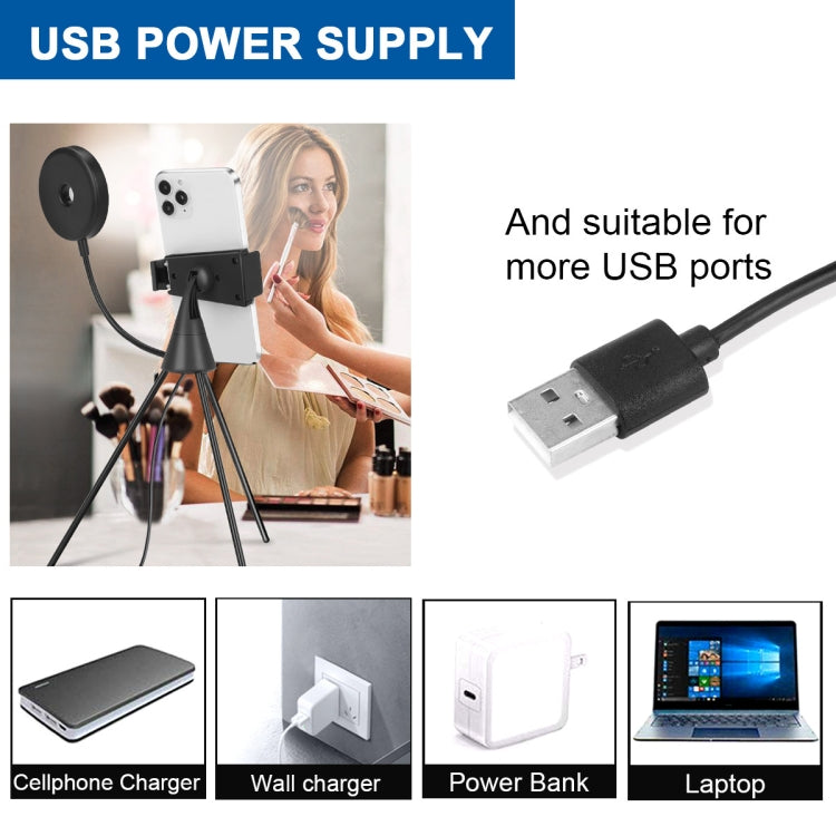 NS-08 LED Dimmable Ring Lamp with Phone Tripod Stand Holder - Ring Light by PMC TechLife | Online Shopping South Africa | PMC TechLife | Buy Now Pay Later Mobicred