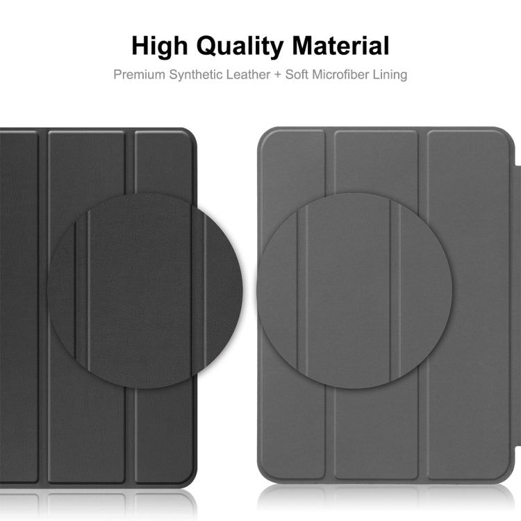 For iPad 2025 / 2022 ENKAY Tri-fold Custer Texture Leather Stand Smart Case(Purple) - free shipping - PMc TechLife - Order now!
