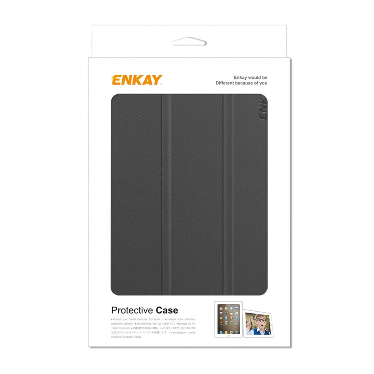 For Amazon Kindle 2022 Gen11 ENKAY Custer Texture Leather Smart Case(Dark Blue) - free shipping - PMC TechLife - Order now!