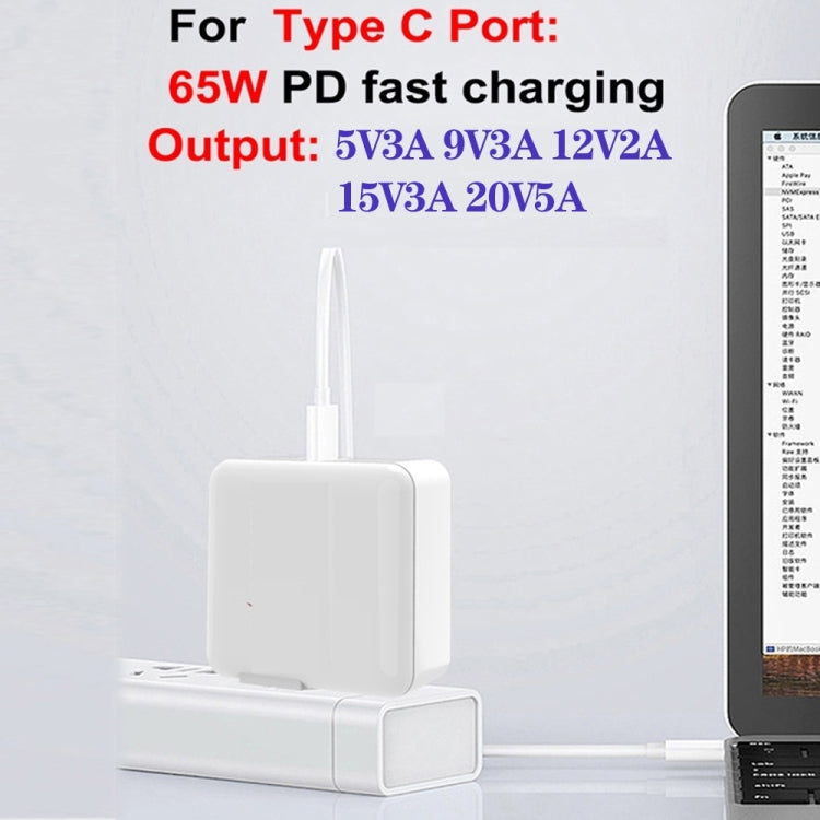 GaN 100W Dual USB + Dual USB-C/Type-C Multi Port Charger with 2m Type-C to Type-C Data Cable Set US / EU / UK Plug - Cable & Adapter by PMC Jewellery | Online Shopping South Africa | PMC Jewellery | Buy Now Pay Later Mobicred