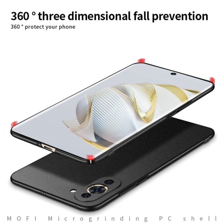 For Huawei Nova 10 MOFI Fandun Series Frosted PC Ultra-thin Phone Case(Black) - Huawei Cases by MOFI | Online Shopping South Africa | PMC Jewellery