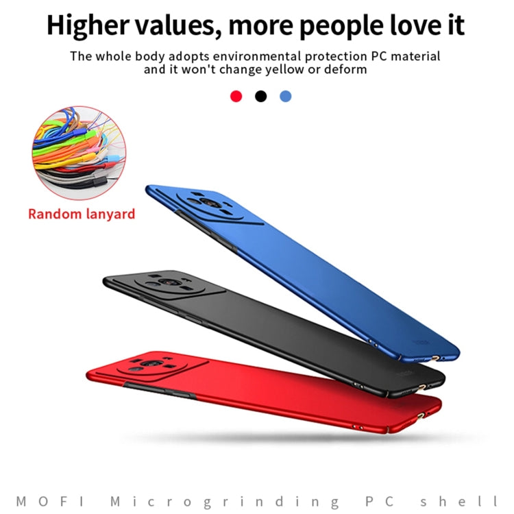 For Xiaomi 12s Ultra MOFI Micro Frosted PC Ultra-thin Hard Case(Red) - Xiaomi Cases by MOFI | Online Shopping South Africa | PMC TechLife | Buy Now Pay Later Mobicred