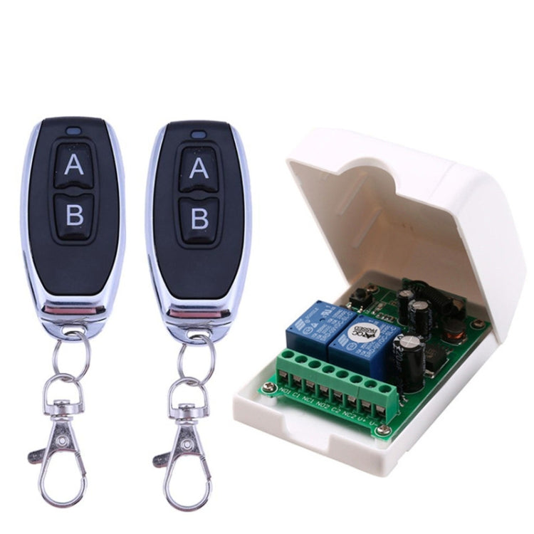 DC 12V 24V 48V Universal Electric Door RF Wireless Remote Control Relay Receiver Set - Smart Switch by PMC TechLife | Online Shopping South Africa | PMC TechLife | Buy Now Pay Later Mobicred