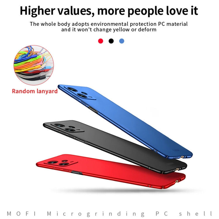For Xiaomi Redmi Note 12 Pro 5G China MOFI Micro Frosted PC Ultra-thin Hard Case(Red) - Xiaomi Cases by MOFI | Online Shopping South Africa | PMC TechLife | Buy Now Pay Later Mobicred