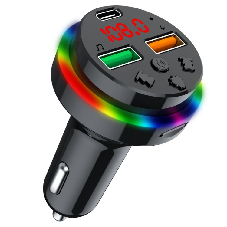 PDF15 FM Transmitter Bluetooth 5.0 Handsfree Car Kit Audio MP3 Player - Bluetooth Car Kits by PMC Jewellery | Online Shopping South Africa | PMC Jewellery | Buy Now Pay Later Mobicred