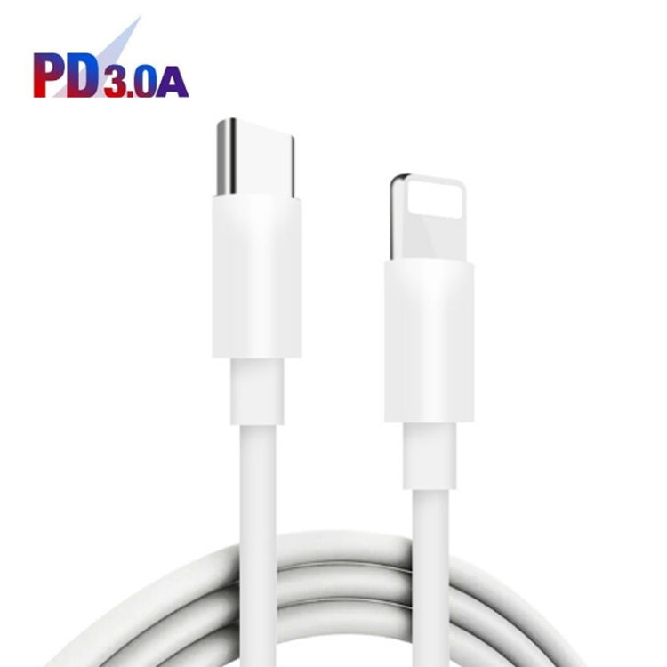 PD11 Single PD3.0 USB-C / Type-C 20W Fast Charger with 1m Type-C to 8 Pin Data Cable, US Plug(White) - USB Charger by PMC Jewellery | Online Shopping South Africa | PMC Jewellery | Buy Now Pay Later Mobicred