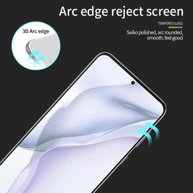 For Honor 80 GT MOFI 9H 3D Explosion-proof Curved Screen Tempered Glass Film(Black) - Honor Tempered Glass by MOFI | Online Shopping South Africa | PMC TechLife | Buy Now Pay Later Mobicred
