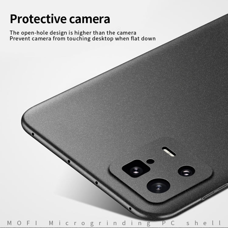 For Xiaomi 13 MOFI Fandun Series Frosted Ultra-thin PC Hard Phone Case(Gray) - 13 Pro Cases by MOFI | Online Shopping South Africa | PMC Jewellery