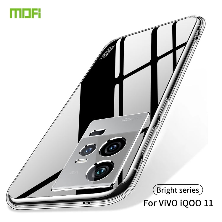 For vivo iQOO11 MOFI Ming Series Ultra-thin TPU Phone Case(Transparent) - vivo Cases by MOFI | Online Shopping South Africa | PMC Jewellery