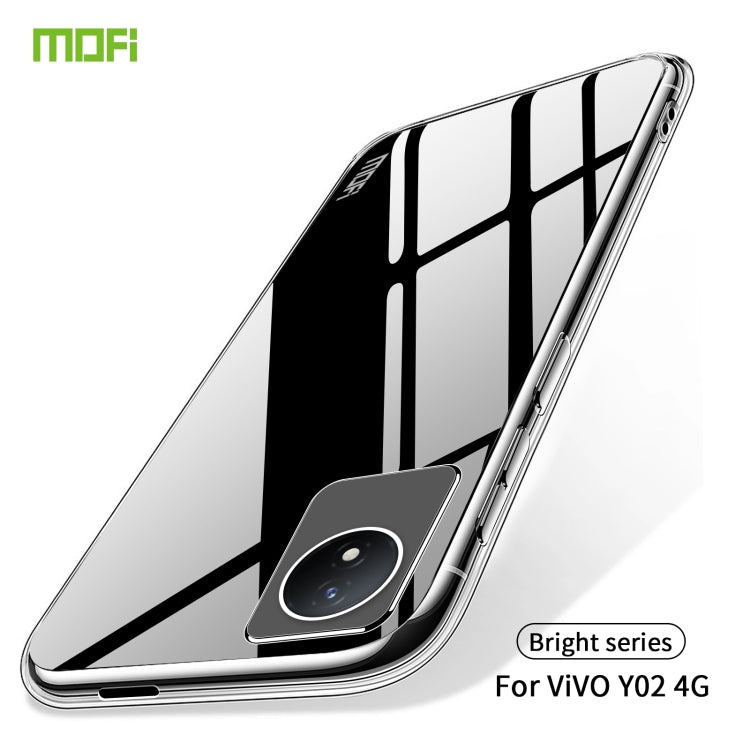 For vivo Y02 4G MOFI Ming Series Ultra-thin TPU Phone Case(Transparent) - vivo Cases by MOFI | Online Shopping South Africa | PMC Jewellery