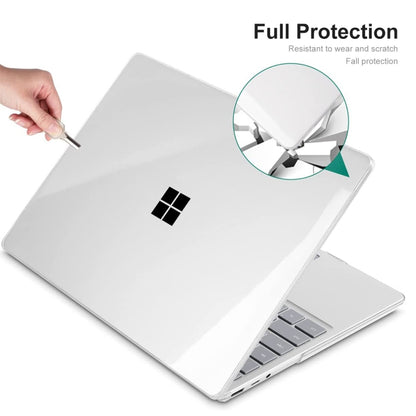 For Microsoft Surface Laptop 2/3/4/5 13.5 Cloth 1769/1867/1958/1950 ENKAY Hat-Prince Shockproof Crystal Hard Case(Black) - Microsoft by ENKAY | Online Shopping South Africa | PMC Jewellery | Buy Now Pay Later Mobicred