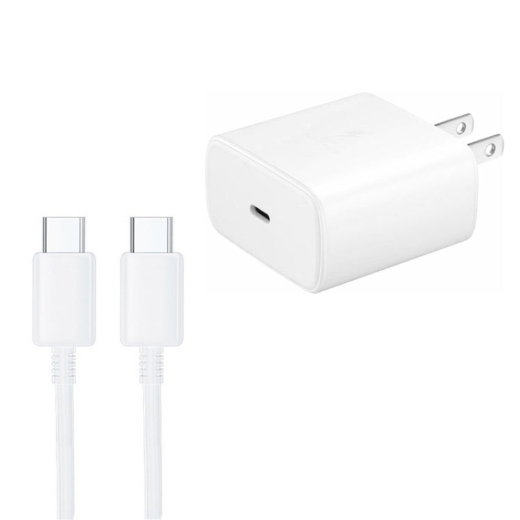 M135 45W USB-C / Type-C Port Fast Charger with 5A Type-C to Type-C Cable, US Plug(White) - USB Charger by PMC TechLife | Online Shopping South Africa | PMC TechLife | Buy Now Pay Later Mobicred