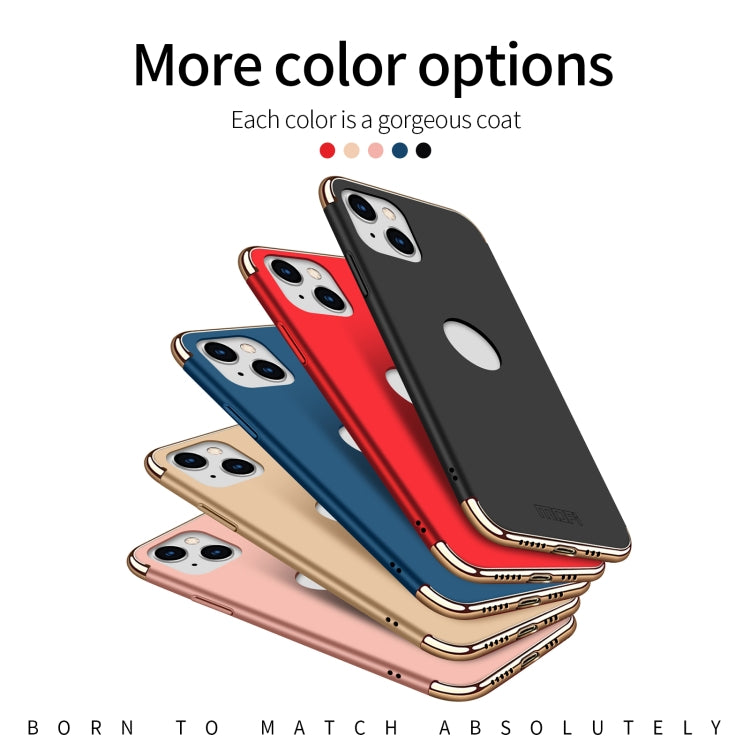 For iPhone 14 MOFI Yatun Series 3 in 1 Stitching PC Phone Case(Blue) - iPhone 14 Cases by MOFI | Online Shopping South Africa | PMC TechLife | Buy Now Pay Later Mobicred