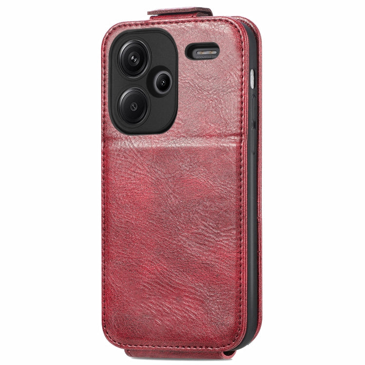 For Xiaomi Redmi Note 13 Pro+ Zipper Wallet Vertical Flip Leather Phone Case(Red) - Note 13 Pro+ Cases by PMC Jewellery | Online Shopping South Africa | PMC Jewellery | Buy Now Pay Later Mobicred