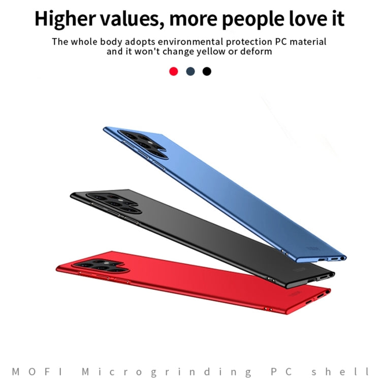 For Samsung Galaxy S24 Ultra 5G MOFI Frosted PC Ultra-thin Hard Phone Case(Blue) - Galaxy S24 Ultra 5G Cases by MOFI | Online Shopping South Africa | PMC TechLife | Buy Now Pay Later Mobicred