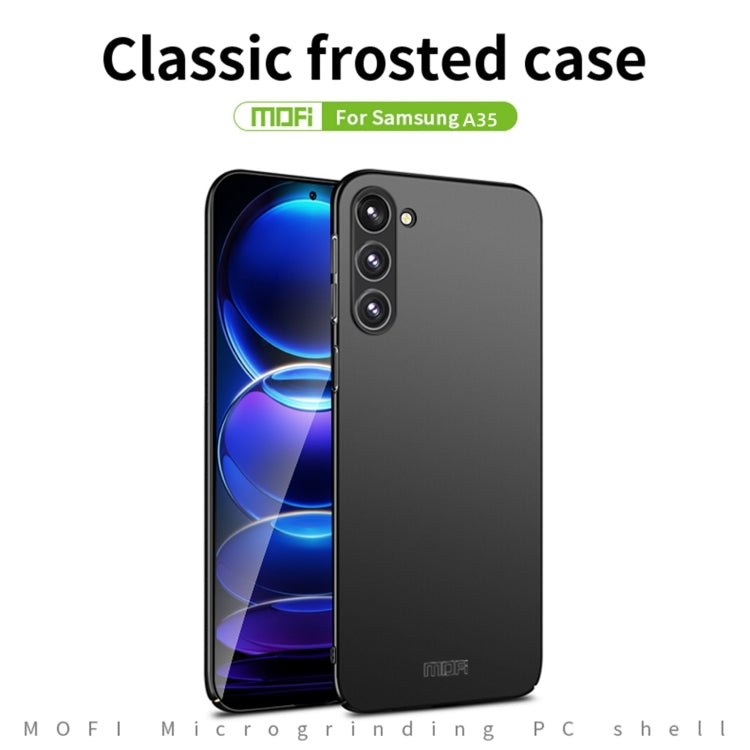 For Samsung Galaxy A35 5G MOFI Frosted PC Ultra-thin Hard Phone Case(Blue) - Galaxy Phone Cases by MOFI | Online Shopping South Africa | PMC TechLife