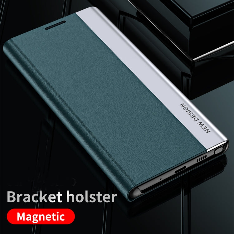 For Honor X9a Side Electroplated Adsorption Leather Phone Case(Green) - free shipping - PMC TechLife - Order now!