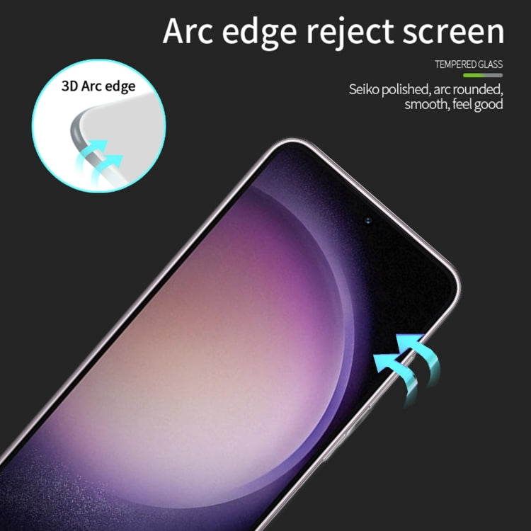 For Samsung Galaxy S24+ 5G MOFI 9H 3D Explosion-proof Curved Screen Tempered Glass Film(Black) - free shipping - PMC TechLife - Order now!