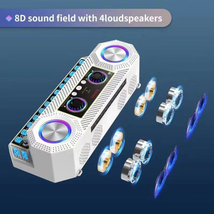 X20 Multifunction Singing Sound Card Audio Machine Square Dance Karaoke Wireless Bluetooth Speaker - Live Sound Effects Processors by PMC TechLife | Online Shopping South Africa | PMC TechLife | Buy Now Pay Later Mobicred