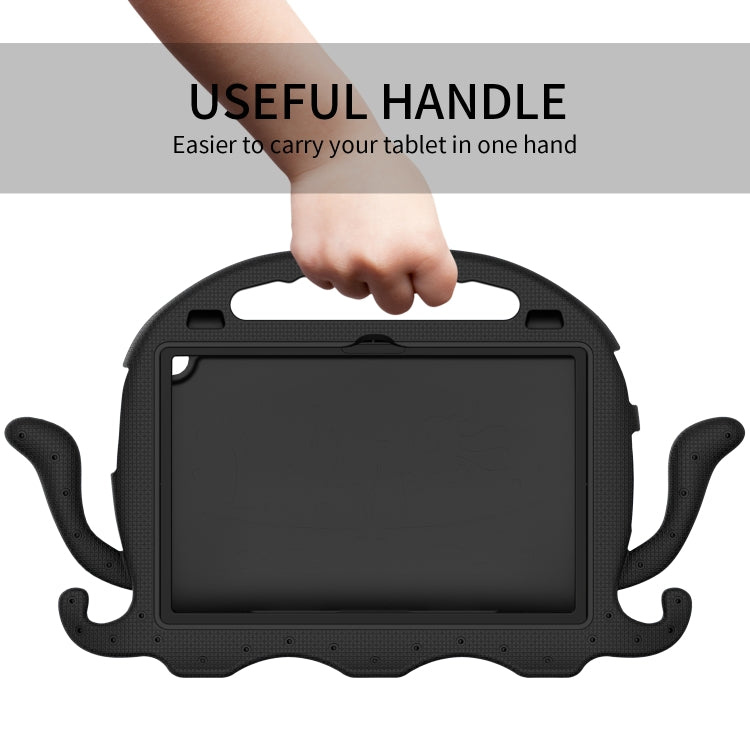 For Lenovo Tab M10 3rd Gen 10.1 TB-328 Octopus Style EVA Hybrid PC Shockproof Tablet Case with Strap(Black) - Lenovo by PMC TechLife | Online Shopping South Africa | PMC TechLife | Buy Now Pay Later Mobicred