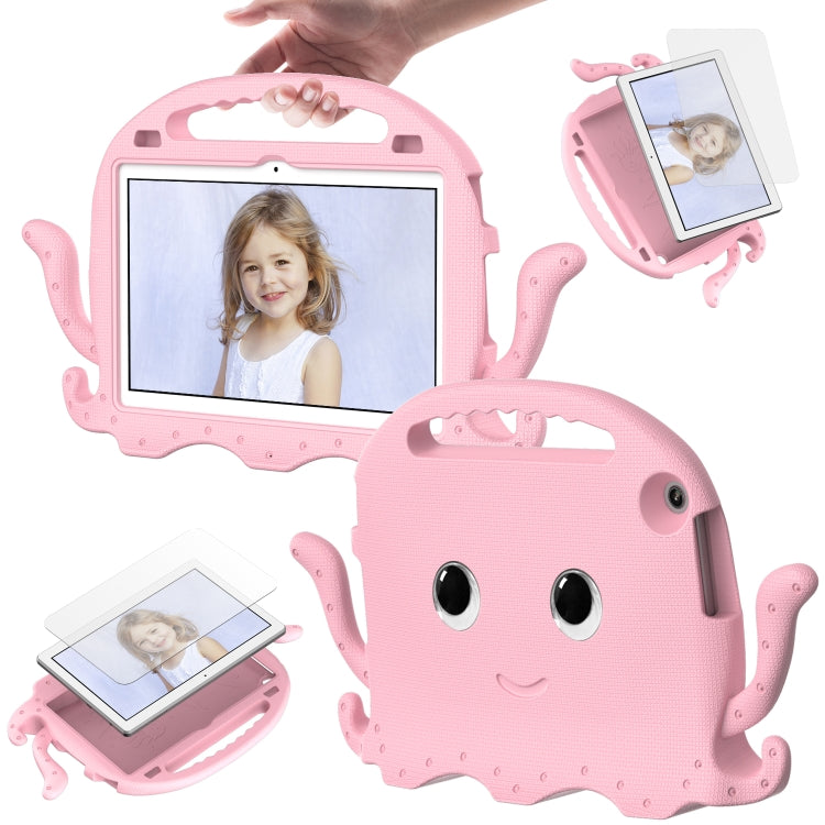 For Lenovo Tab M10 3rd Gen 10.1 TB-328 Octopus Style EVA Hybrid PC Shockproof Tablet Case with Strap(Pink) - Lenovo by PMC TechLife | Online Shopping South Africa | PMC TechLife | Buy Now Pay Later Mobicred