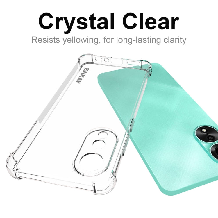 For OPPO A78 4G ENKAY Clear TPU Shockproof Anti-slip Phone Case - OPPO Cases by ENKAY | Online Shopping South Africa | PMC TechLife