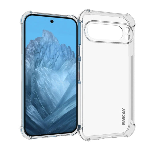 For Google Pixel 9 ENKAY Hat-Prince Transparent TPU Shockproof Phone Case - Google Cases by ENKAY | Online Shopping South Africa | PMC Jewellery | Buy Now Pay Later Mobicred