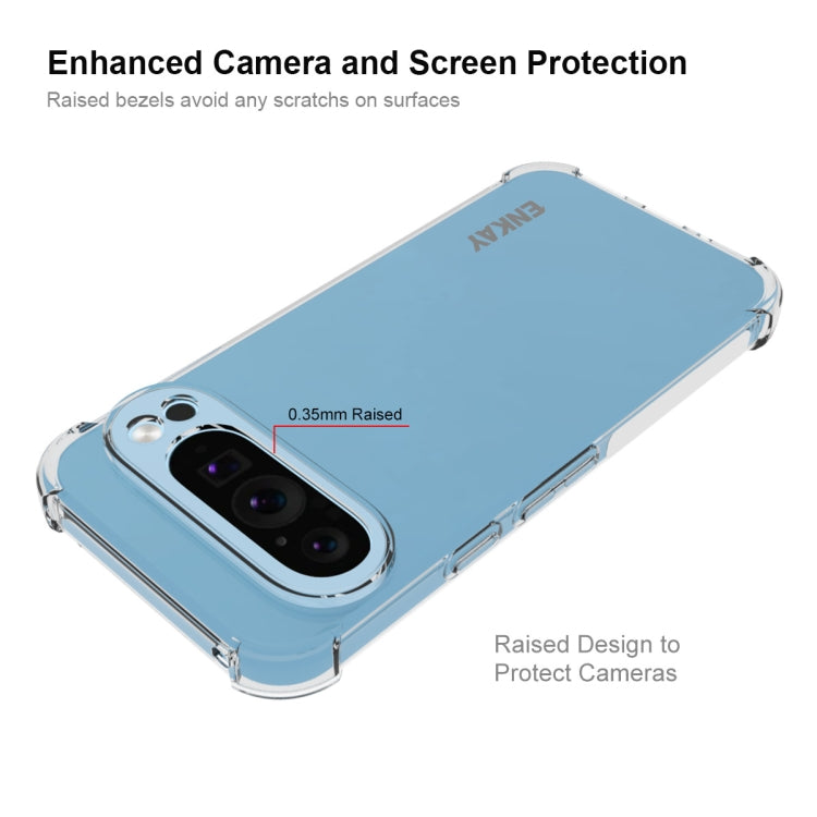 For Google Pixel 9 Pro ENKAY Hat-Prince Transparent TPU Shockproof Phone Case - Google Cases by ENKAY | Online Shopping South Africa | PMC TechLife | Buy Now Pay Later Mobicred
