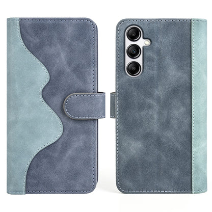 For Samsung Galaxy A34 5G Stitching Horizontal Flip Leather Phone Case(Blue) - Galaxy Phone Cases by PMC Jewellery | Online Shopping South Africa | PMC Jewellery