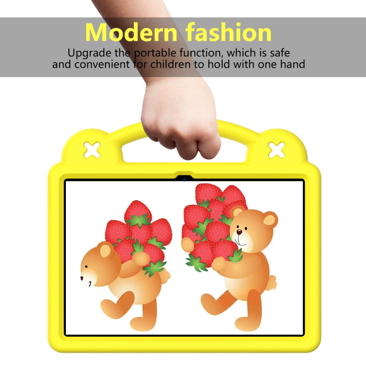 For Amazon Fire HD 10 2021 Handle Kickstand Children EVA Shockproof PC Tablet Case(Yellow) - Amazon by PMC TechLife | Online Shopping South Africa | PMC TechLife | Buy Now Pay Later Mobicred