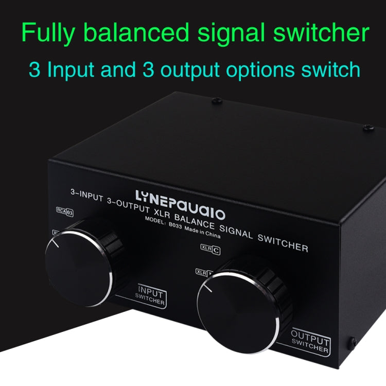 B033 3 Input To 3 Output Fully Balanced XLR Signal Passive Stereo Selector Switch Switcher -  by PMC TechLife | Online Shopping South Africa | PMC TechLife | Buy Now Pay Later Mobicred