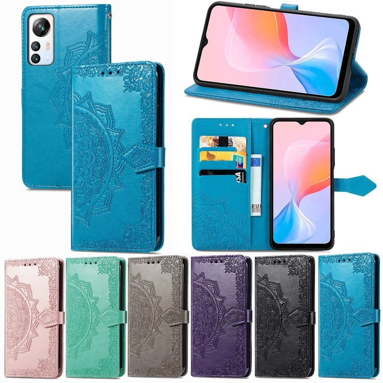 For Blackview A85 Mandala Flower Embossed Leather Phone Case(Rose Gold) - More Brand by PMC TechLife | Online Shopping South Africa | PMC TechLife