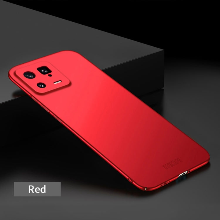 For Xiaomi 13 MOFI Frosted Ultra-thin PC Hard Case(Red) - 13 Cases by MOFI | Online Shopping South Africa | PMC Jewellery