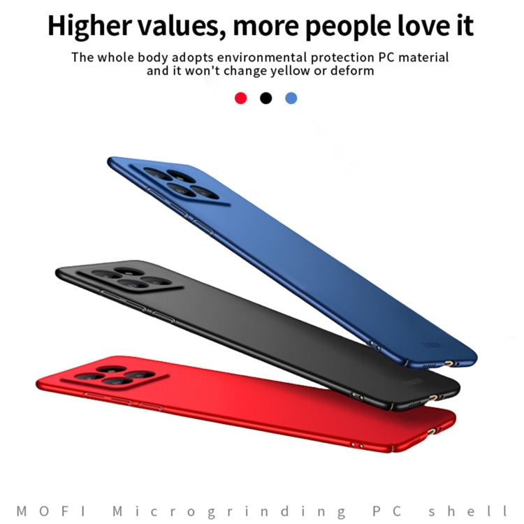 For Xiaomi 14 Pro MOFI Micro-Frosted PC Ultra-thin Hard Phone Case(Blue) - 14 Pro Cases by MOFI | Online Shopping South Africa | PMC TechLife | Buy Now Pay Later Mobicred