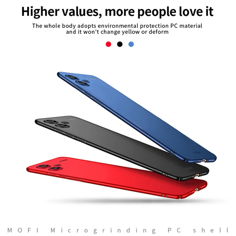 For Redmi Note 13 Pro+ MOFI Micro-Frosted PC Ultra-thin Hard Phone Case(Blue) - Note 13 Pro+ Cases by MOFI | Online Shopping South Africa | PMC Jewellery