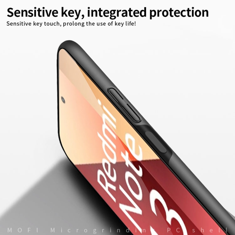 For Xiaomi Redmi Note 13 4G MOFI Micro-Frosted PC Ultra-thin Hard Phone Case(Black) - Note 13 Cases by MOFI | Online Shopping South Africa | PMC TechLife