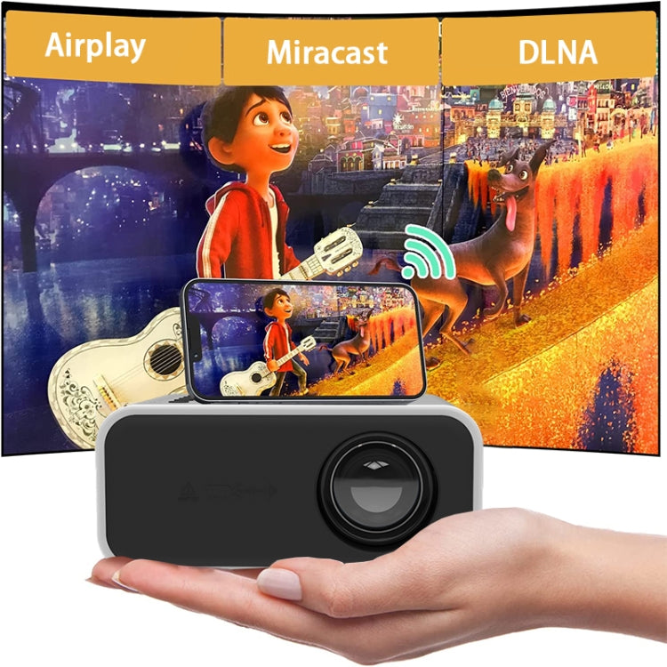 YT300 Home Multimedia Mini Remote Projector Support Mobile Phone(US Plug White) - Mini Projector by PMC Jewellery | Online Shopping South Africa | PMC Jewellery | Buy Now Pay Later Mobicred