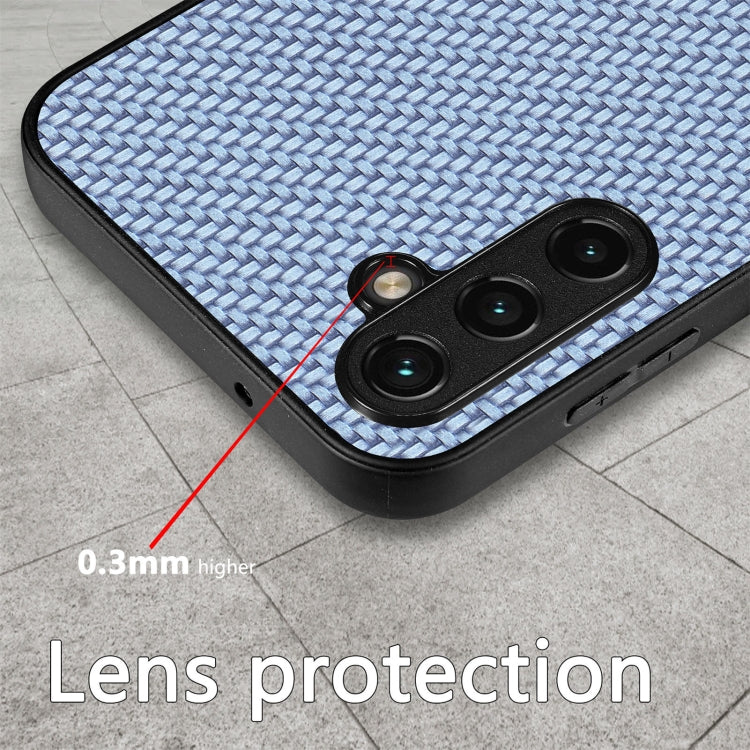 For Samsung Galaxy S25+ 5G Carbon Fiber Texture Leather Back Cover Phone Case(Brown) - Galaxy Phone Cases by PMC Jewellery | Online Shopping South Africa | PMC Jewellery | Buy Now Pay Later Mobicred