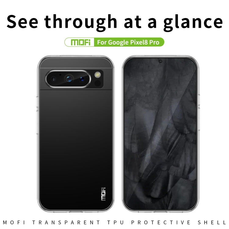 For Google Pixel 8 Pro MOFI Ming Series Ultra-thin TPU Phone Case(Transparent) - Google Cases by MOFI | Online Shopping South Africa | PMC TechLife | Buy Now Pay Later Mobicred