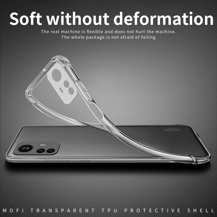 For Xiaomi Redmi Note 12S MOFI Ming Series Ultra-thin TPU Phone Case(Transparent) - Xiaomi Cases by MOFI | Online Shopping South Africa | PMC TechLife