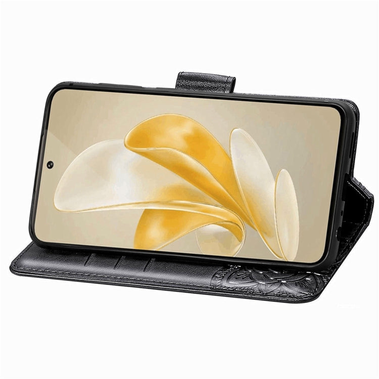For vivo X100 Pro Butterfly Love Flower Embossed Leather Phone Case(Black) - vivo Cases by imak | Online Shopping South Africa | PMC Jewellery | Buy Now Pay Later Mobicred