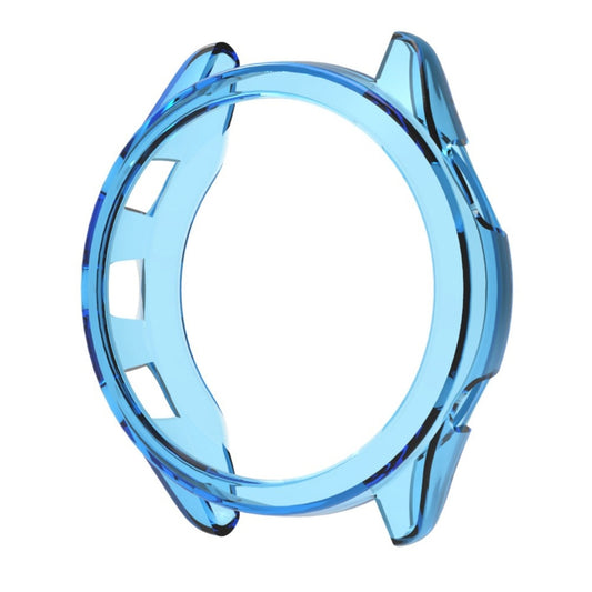 For Garmin Forerunner 265S ENKAY Hat-Prince Transparent TPU Frame Drop Protection Case(Blue) - Watch Cases by ENKAY | Online Shopping South Africa | PMC Jewellery | Buy Now Pay Later Mobicred