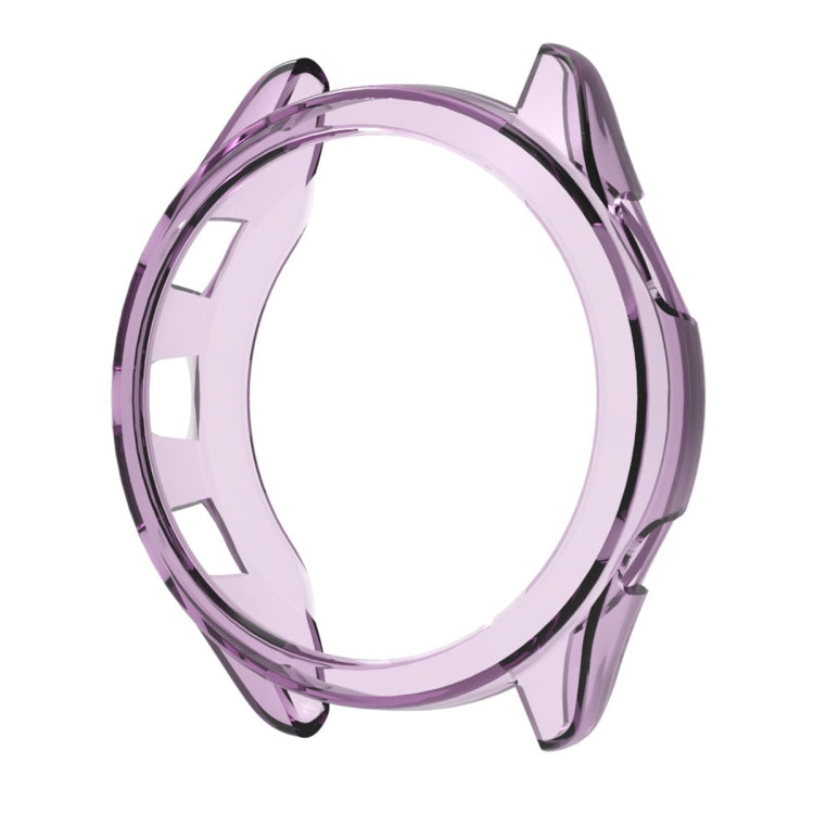 For Garmin Forerunner 265S ENKAY Hat-Prince Transparent TPU Frame Drop Protection Case(Purple) - Watch Cases by ENKAY | Online Shopping South Africa | PMC TechLife | Buy Now Pay Later Mobicred